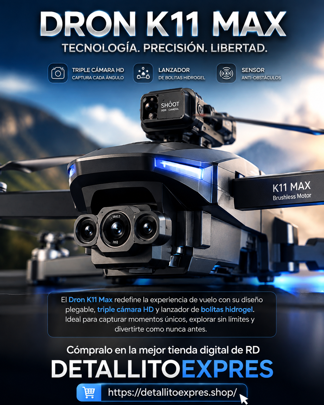 Dron K11 Max - Tecnología. Precisión. Libertad.