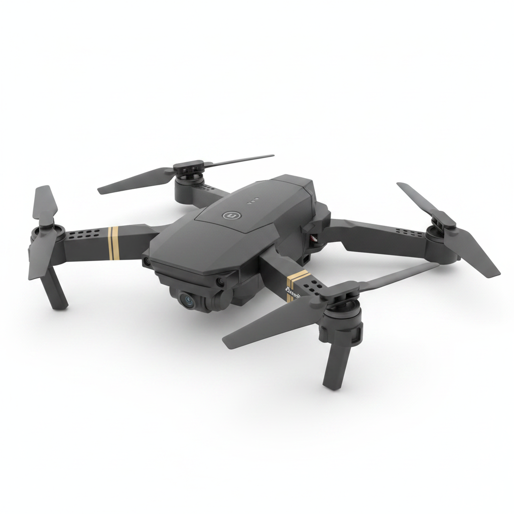 Drone E58 fondo blanco estilo catálogo